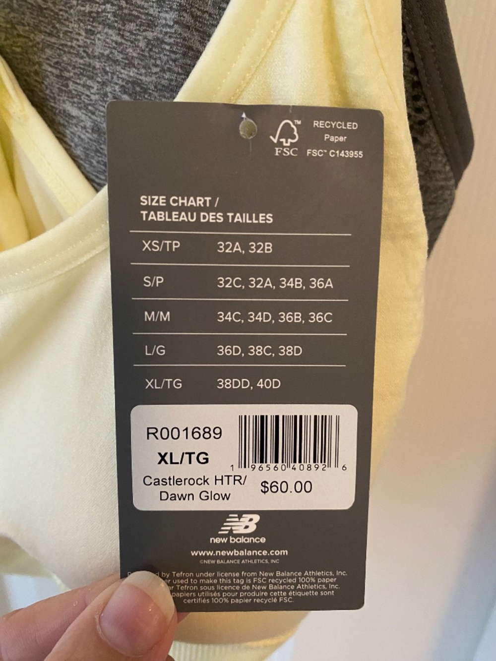 New Balance Set of 2 Sports Bras-XL - Picture 2 of 2